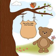 Image showing baby shower announcement card