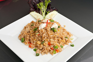 Image showing Crab Fried Rice Dish