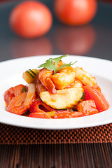 Image showing Sweet and Sour Shrimp Plate