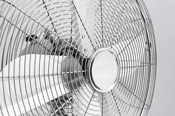 Image showing Detail of metal electric fan