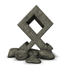 Image showing stone rune