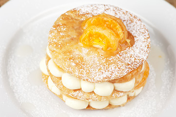 Image showing millefeuille with tangerine