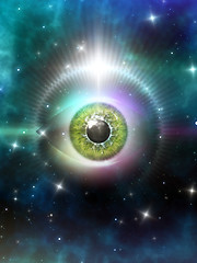 Image showing eye in space