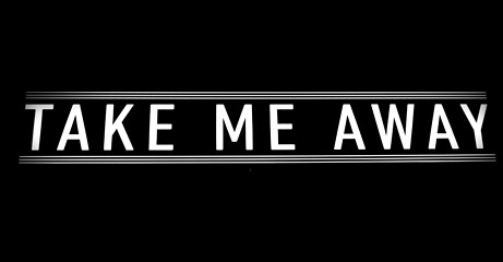 Image showing Take me away neon sign