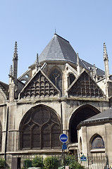 Image showing Church Eglise of Saint Severin in Latin Quarter Paris France his