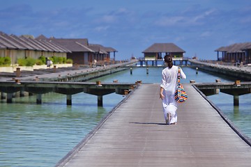 Image showing happy woman at summer