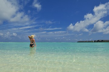 Image showing happy woman at summer