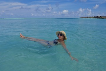 Image showing happy woman at summer