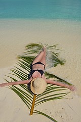 Image showing happy woman at summer