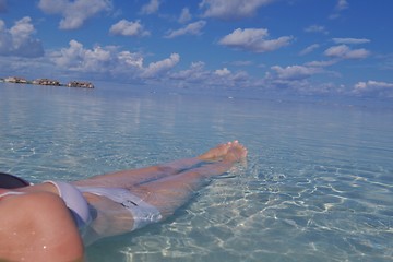 Image showing happy woman at summer