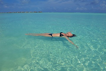 Image showing happy woman at summer