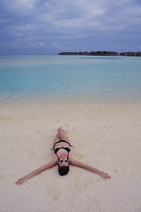 Image showing happy woman at summer