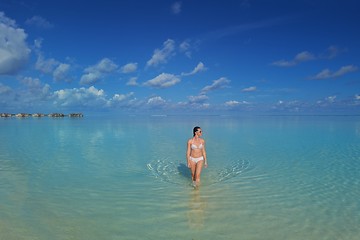 Image showing happy woman at summer