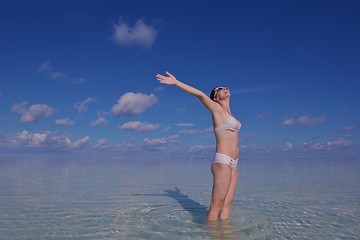 Image showing happy woman at summer