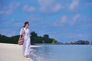 Image showing happy woman at summer