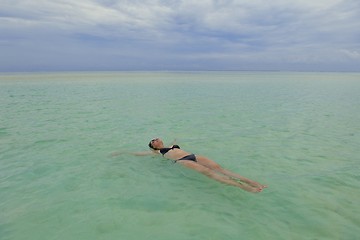 Image showing happy woman at summer