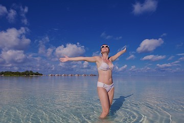 Image showing happy woman at summer