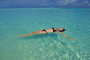 Image showing happy woman at summer