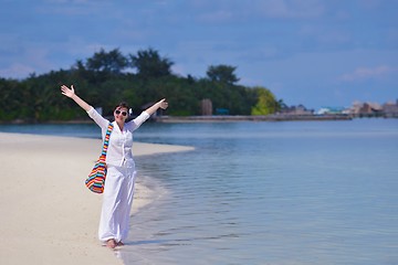 Image showing happy woman at summer