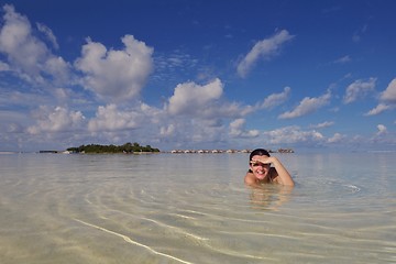 Image showing happy woman at summer