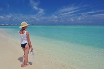 Image showing happy woman at summer