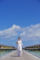 Image showing happy woman at summer