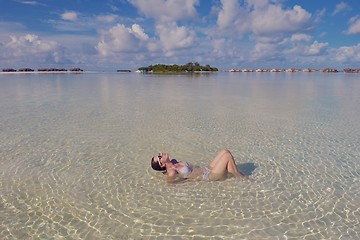 Image showing happy woman at summer