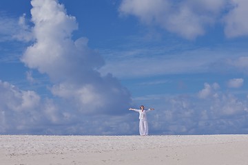 Image showing happy woman at summer