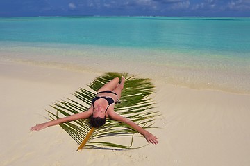 Image showing happy woman at summer