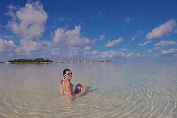 Image showing happy woman at summer