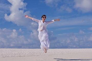 Image showing happy woman at summer