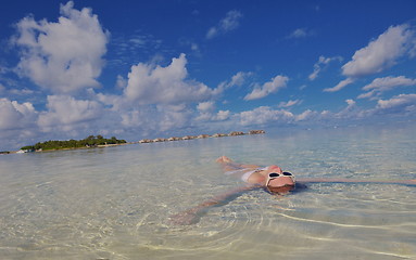 Image showing happy woman at summer