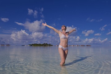 Image showing happy woman at summer