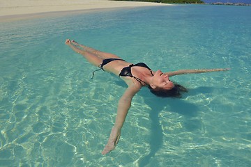 Image showing happy woman at summer