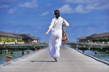 Image showing happy woman at summer