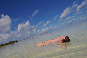 Image showing happy woman at summer