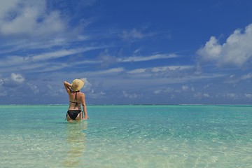 Image showing happy woman at summer