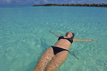 Image showing happy woman at summer