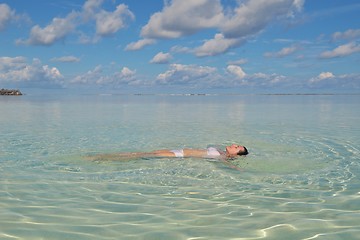 Image showing happy woman at summer