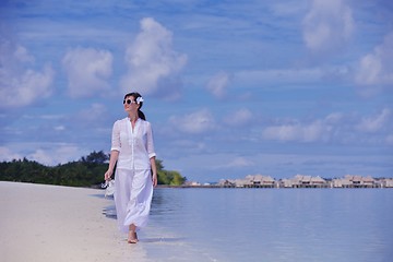 Image showing happy woman at summer