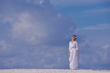 Image showing happy woman at summer