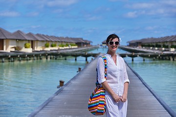 Image showing happy woman at summer