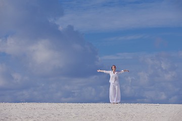 Image showing happy woman at summer