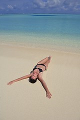 Image showing happy woman at summer