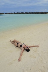 Image showing happy woman at summer