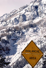 Image showing avalanche area