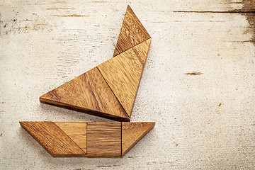 Image showing tangram sailboat