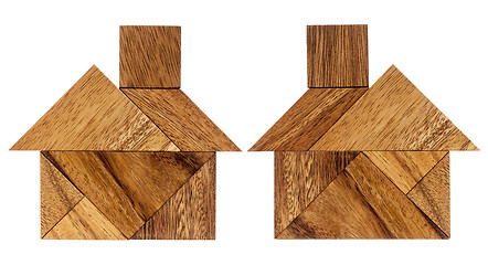 Image showing tangram house abstract