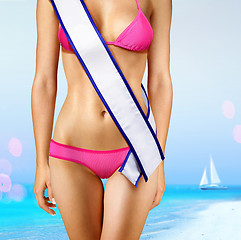 Image showing body with tape of beauty contest