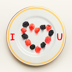 Image showing I love you